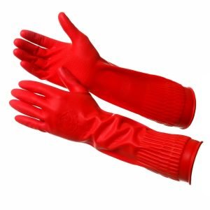 Загрузка Rubber household gloves, extended, ROSE