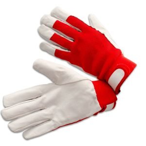 Lightweight gloves combined with leather