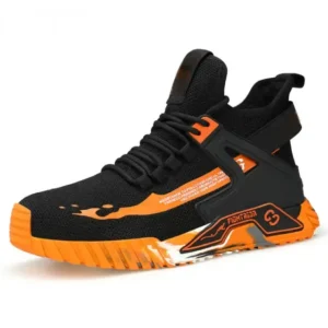 Men's safety shoes Non-slip rubber soled steel toe safety shoes | YG0296RE