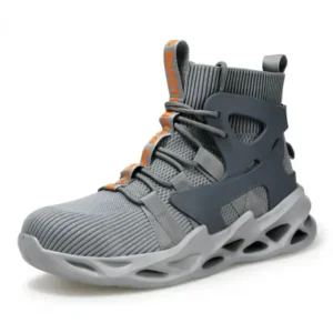 Sports safety shoes Light breathable European standard steel toe safety shoes | YG3011GY